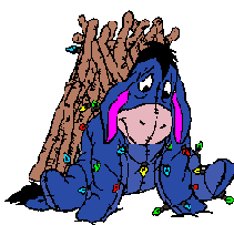 Eeyore with Christmas Lights