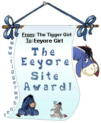 Tigger Girl's Eeyore Award